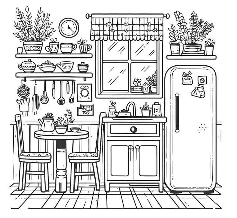 Coloriage Cuisine pour enfants