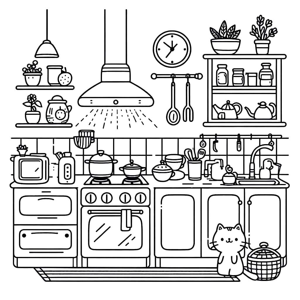 Coloriage Dessin Cuisine 1
