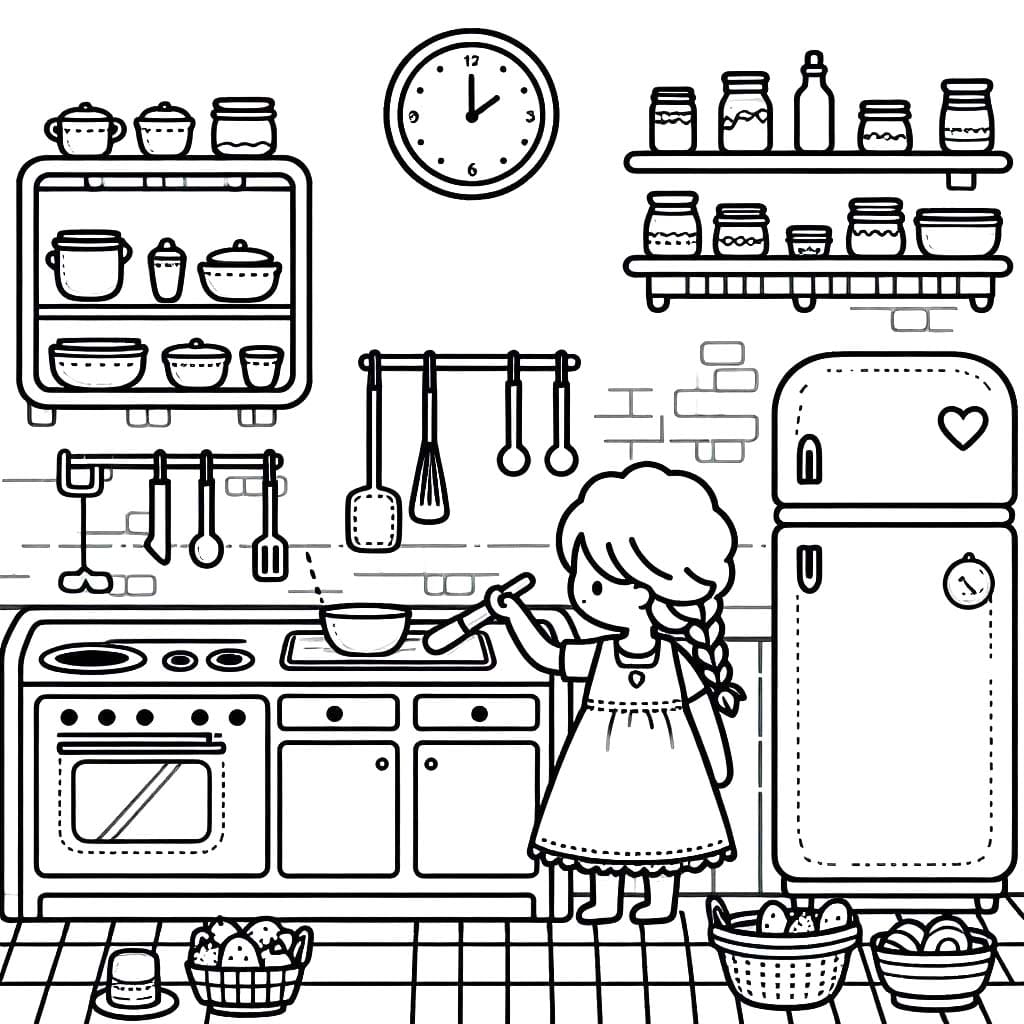 Coloriage Dessin Cuisine 2