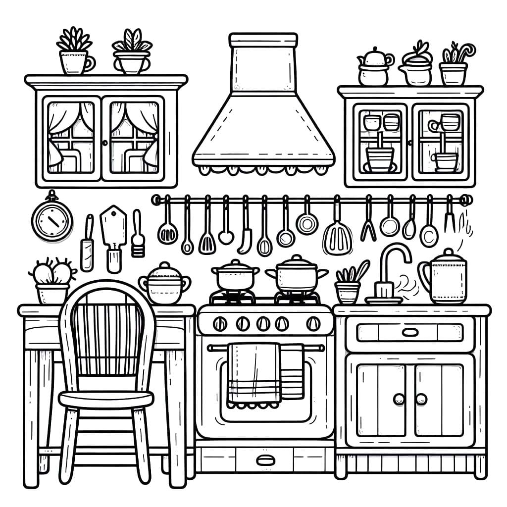 Coloriage Dessin Cuisine 3