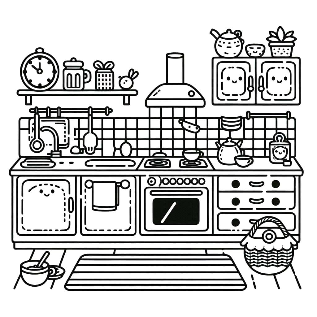 Coloriage Dessin Cuisine 4