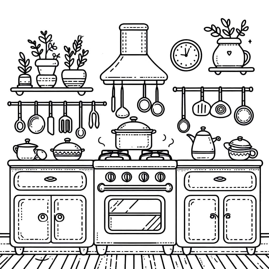 Coloriage Dessin Cuisine 5