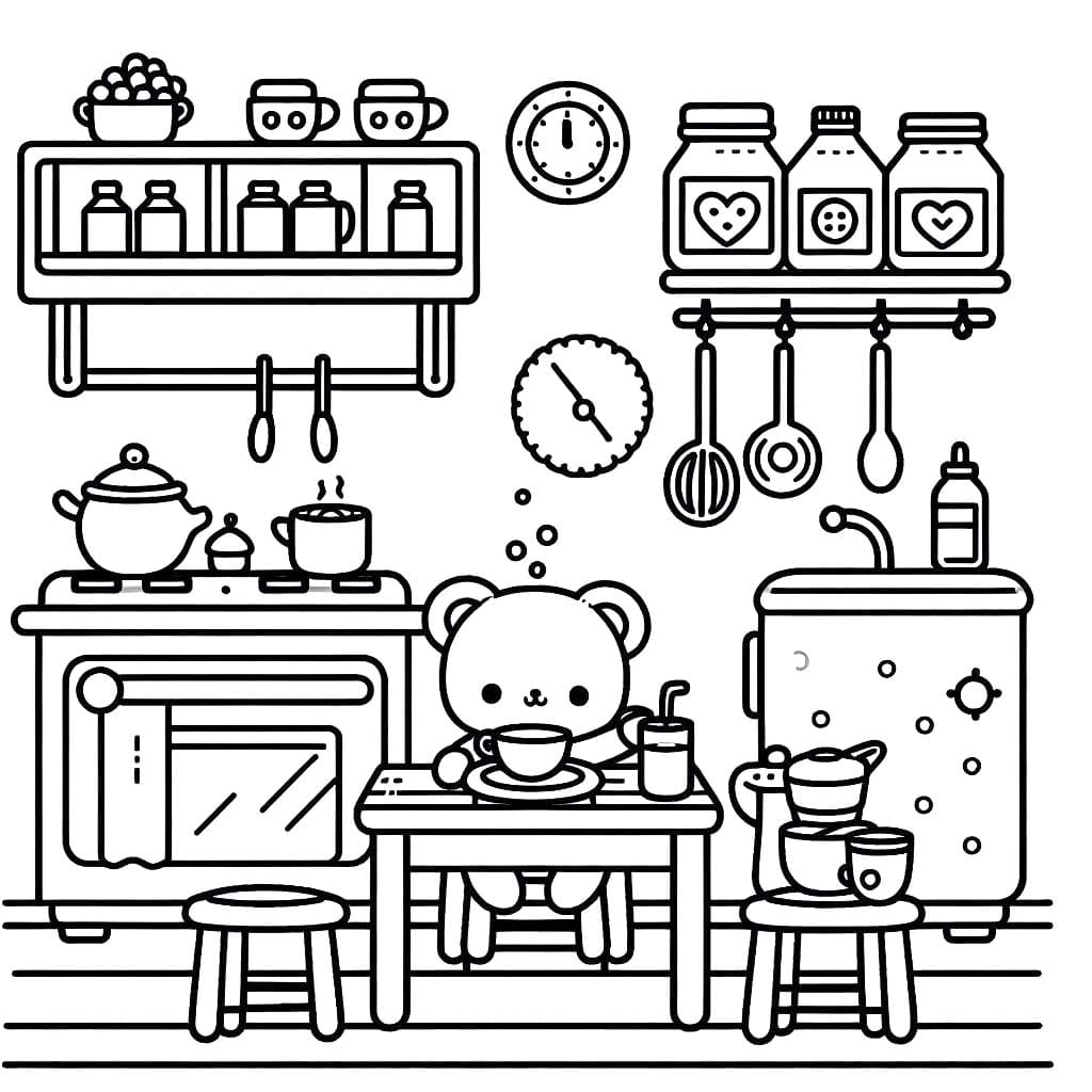 Coloriage Dessin Cuisine 6