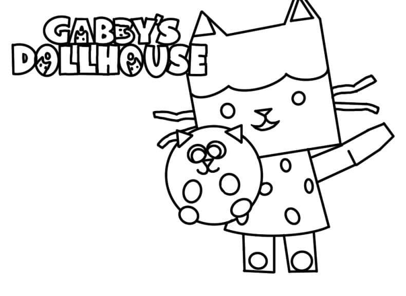 Coloriage Dessin Gabby Chat 4