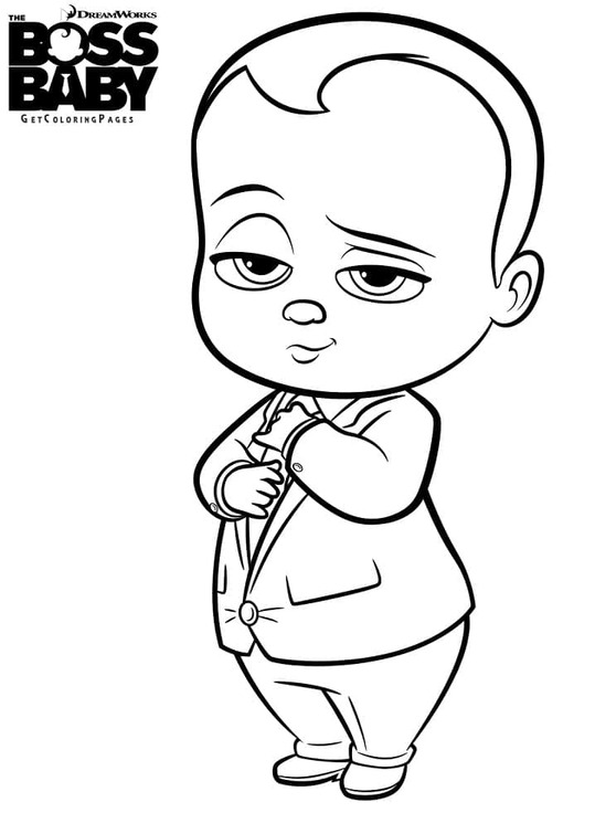 Coloriage Dessin imprimer Baby Boss