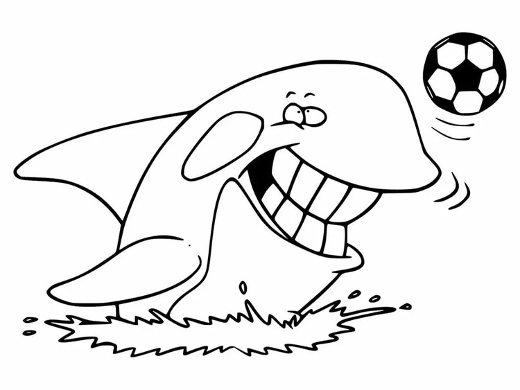 Coloriage Dessin Orque facile à imprimer