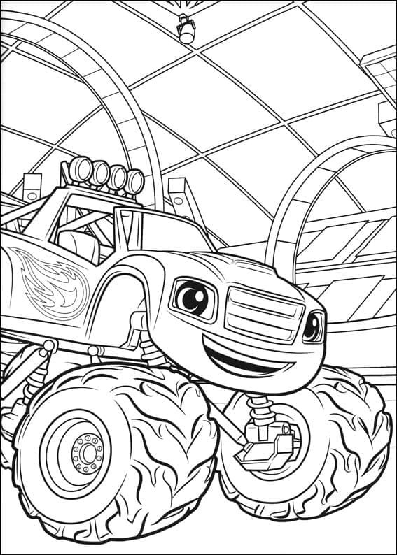 Coloriage Dessine Blaze et les Monster Machines