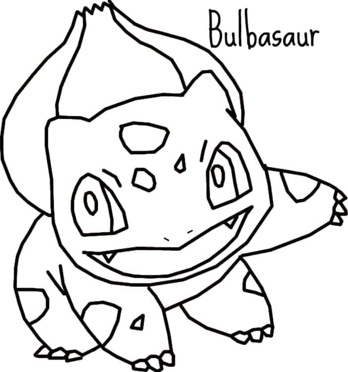 Coloriage Dessine Bulbizarre heureux