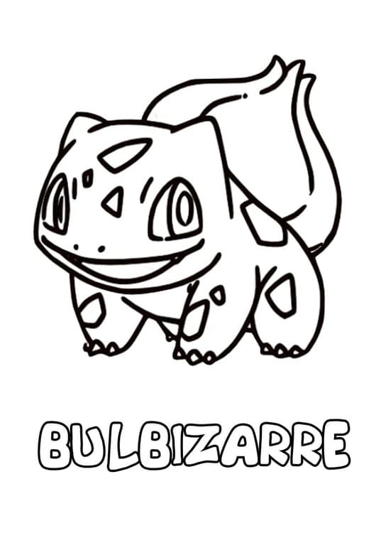 Coloriage Dessiner Bulbizarre basique