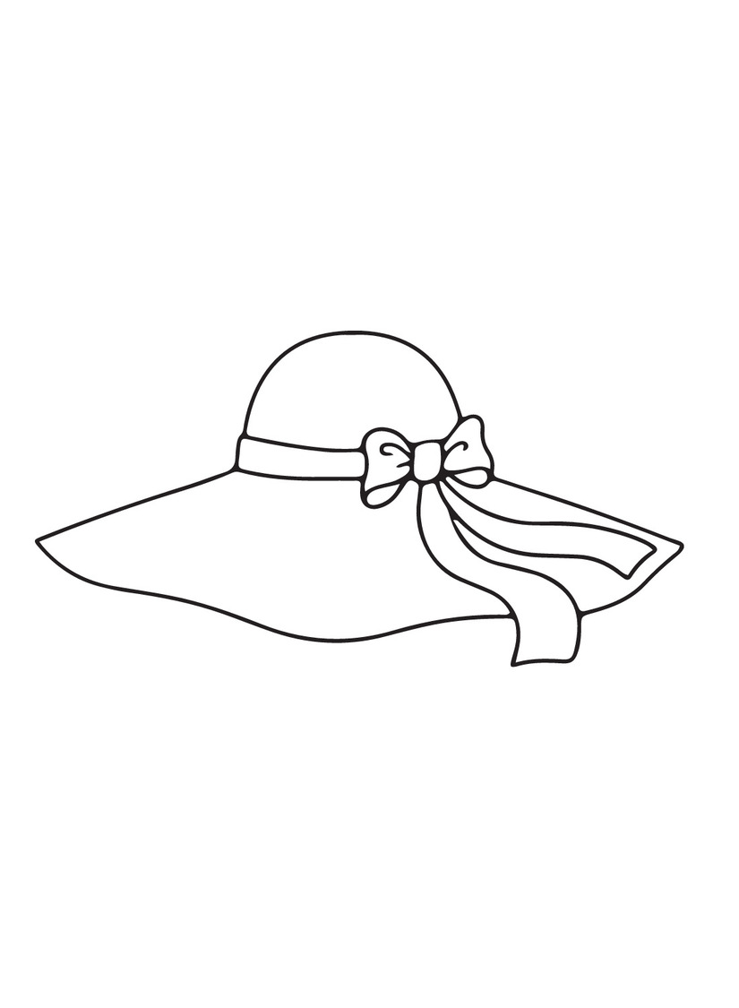 Coloriage Dessiner chapeau imprimable pour les enfants