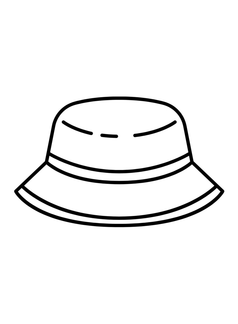 Coloriage Dessiner chapeau très facile