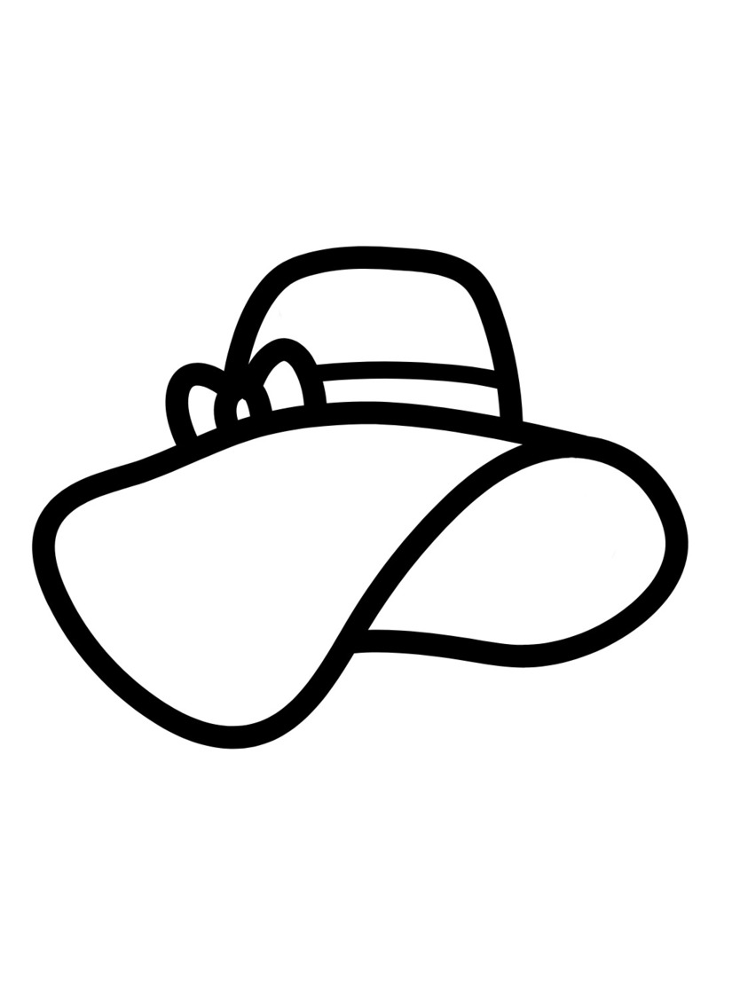 Coloriage Dessiner chapeau très simple