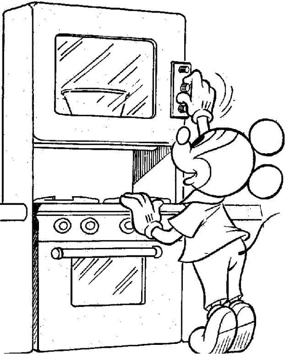 Coloriage Dessiner Cuisine pour enfant
