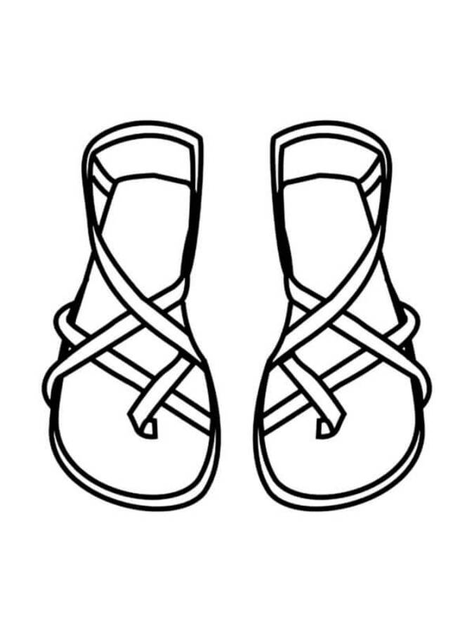 Coloriage Dessiner des chaussures imprimées