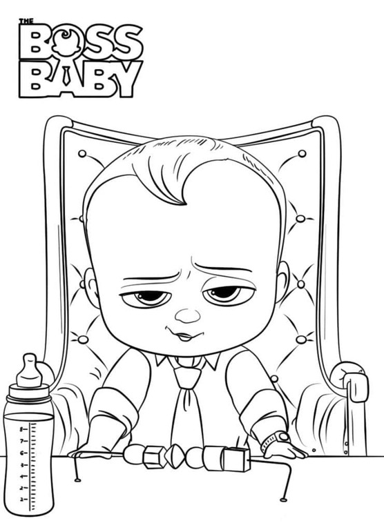 Coloriage Dessiner Dreamworks le Baby Boss