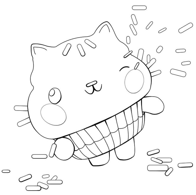 Coloriage Dessiner Gabby Chat pour les enfants