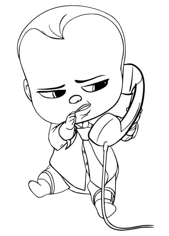Coloriage Dessiner imprimable Baby Boss