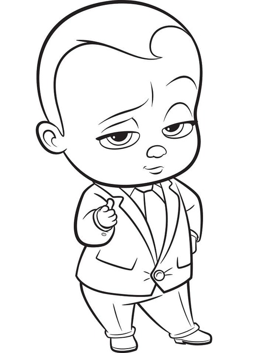 Coloriage Baby Boss à imprimer