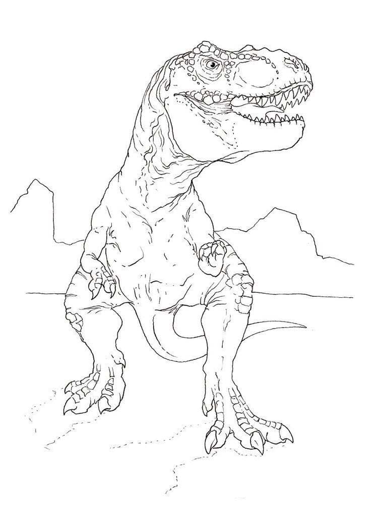 Coloriage Dessiner Indominus Rex 3