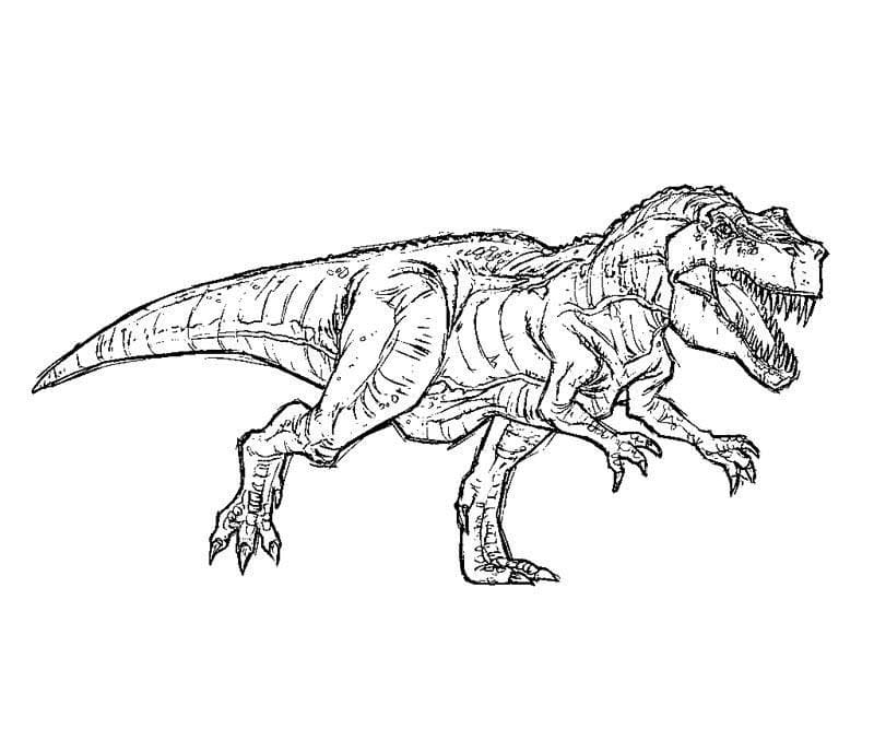 Coloriage Dessiner Indominus Rex 4