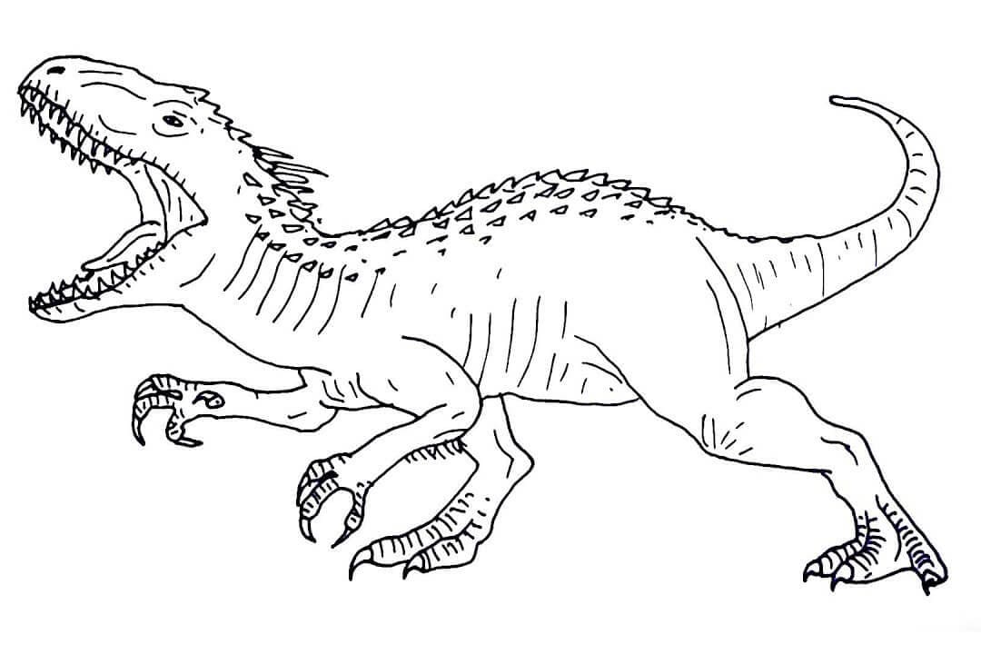 Coloriage Dessiner Indominus Rex 5