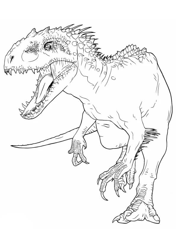 Coloriage Dessiner Indominus Rex gratuite imprimable