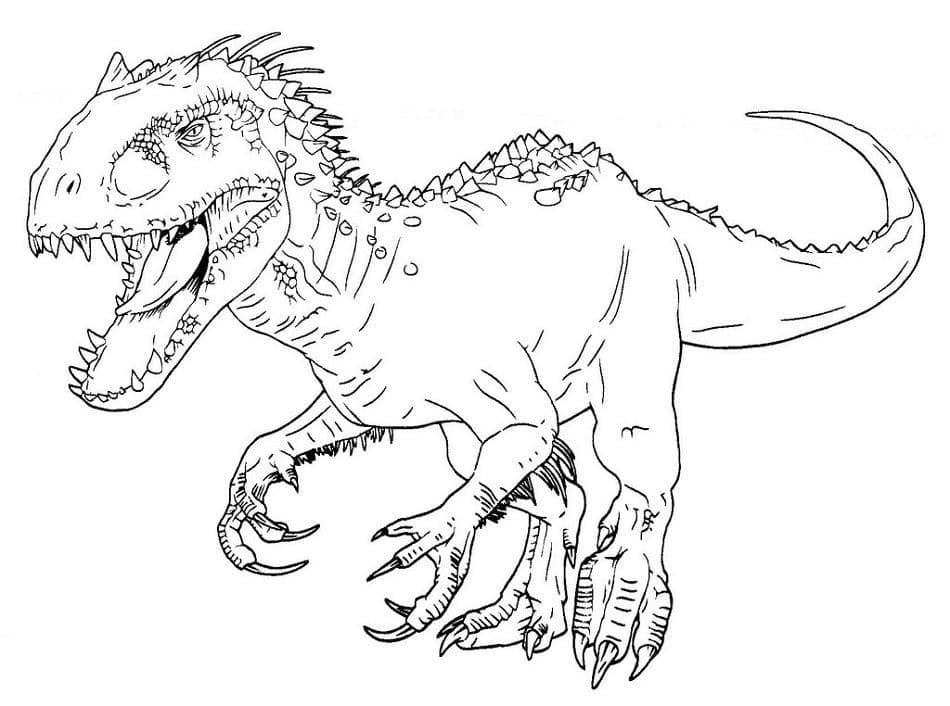 Coloriage Dessiner Indominus Rex imprimable