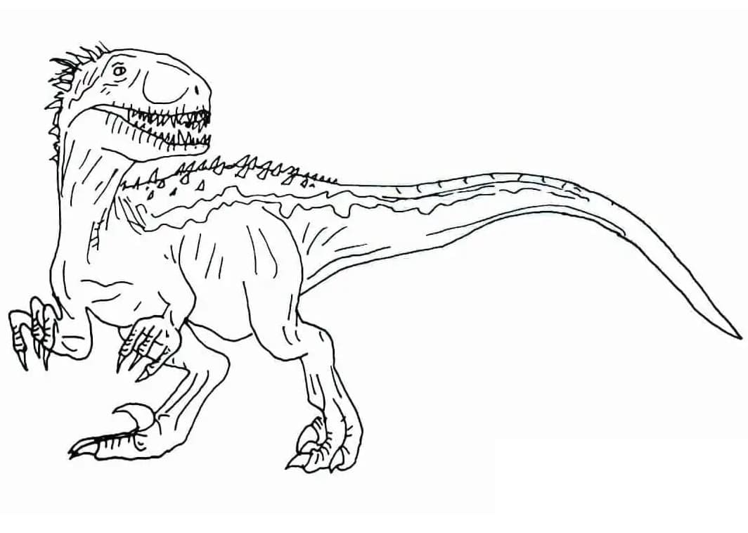 Coloriage Dessiner Indominus Rex Imprimer