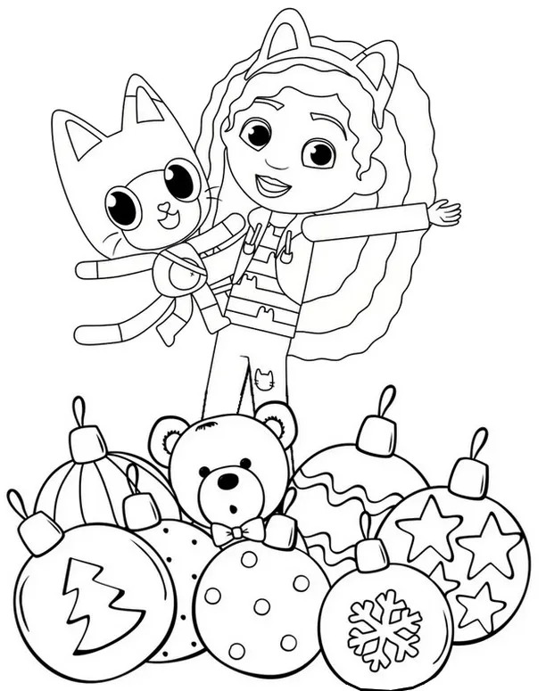 Coloriage Dessiner la image de Gabby Chat