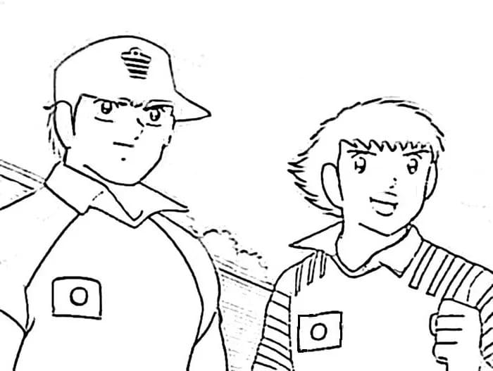 Coloriage Dessiner Olive et Tom pour enfant