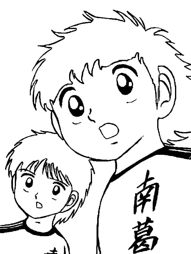 Coloriage Dessiner Olive et Tom très facile