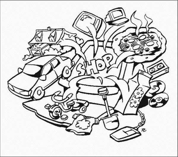Coloriage Dessiner ordinateur simple