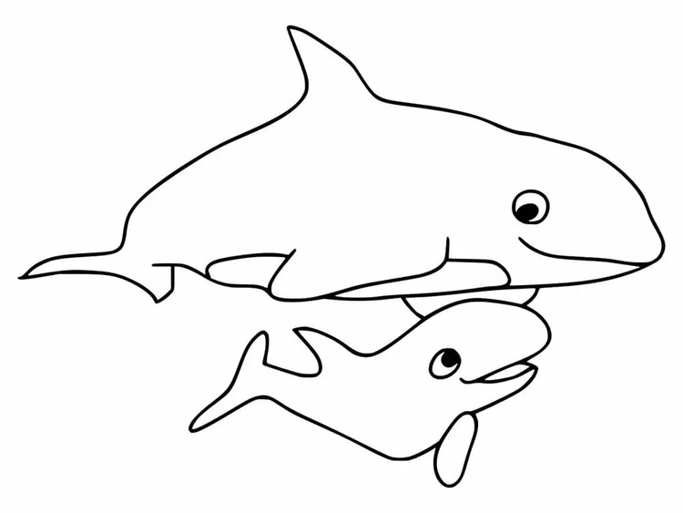 Coloriage Dessiner Orque très mignon à imprimer