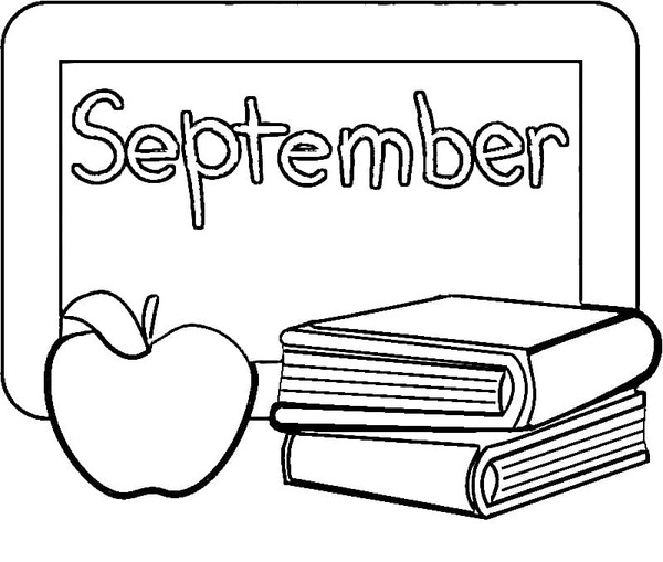 Coloriage Dessiner septembre chez les enfants