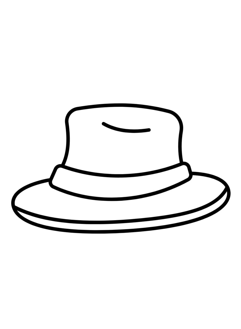 Coloriage Dessiner une image de chapeau