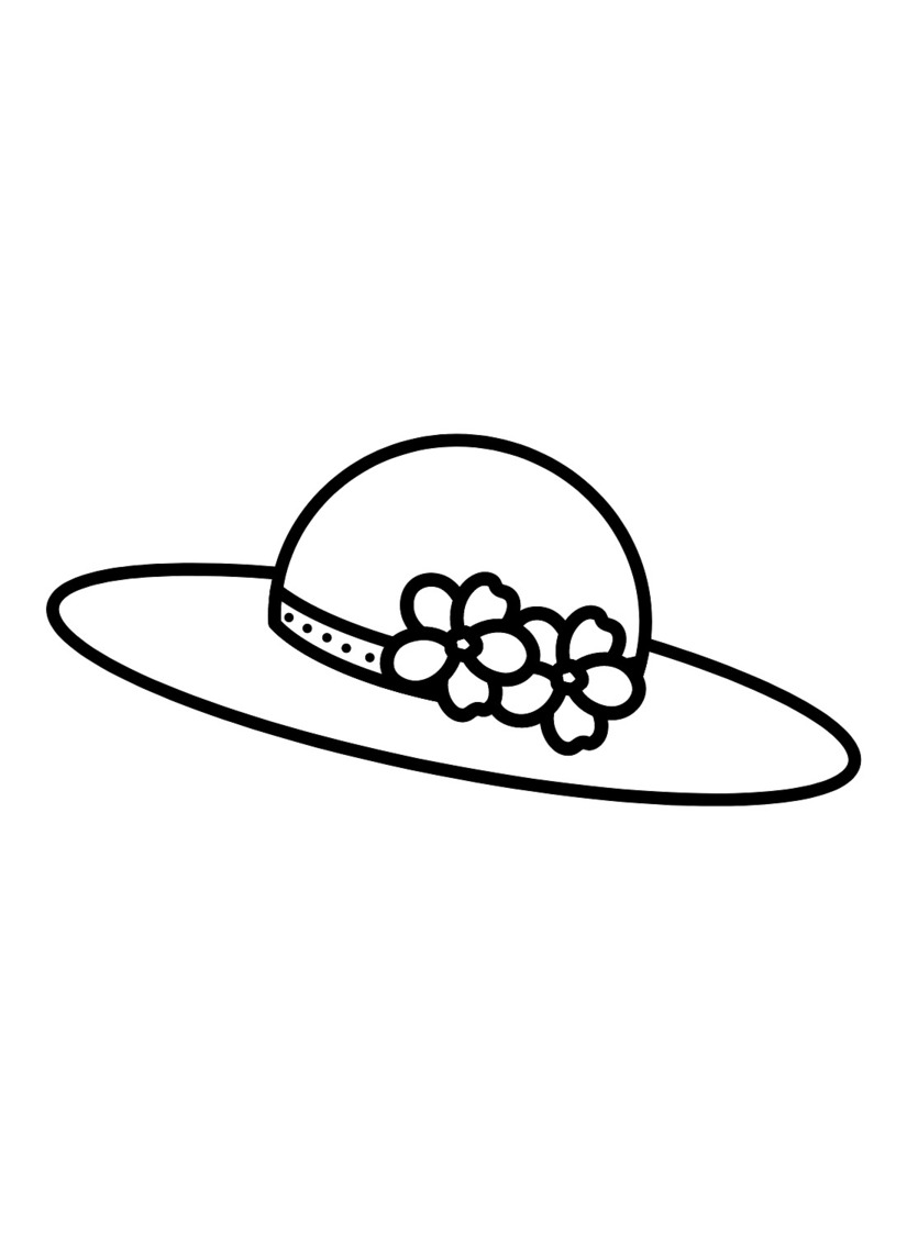 Coloriage Dessinez chapeau pour enfants