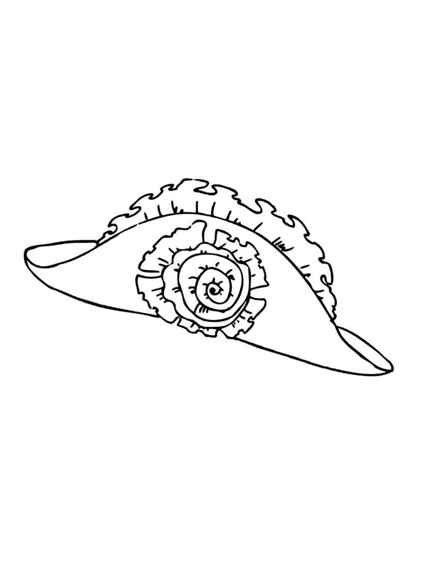 Coloriage Dessinez chapeau pour les enfants