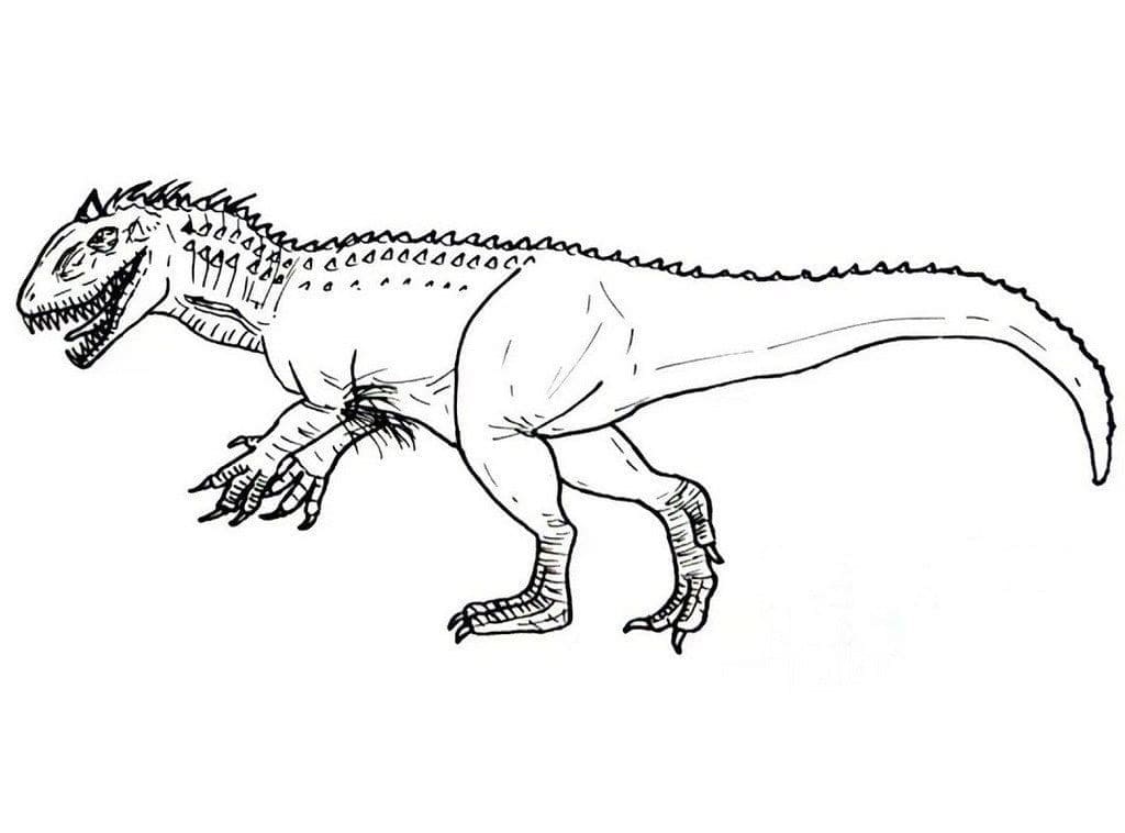 Coloriage Dessinez Indominus Rex gratuite