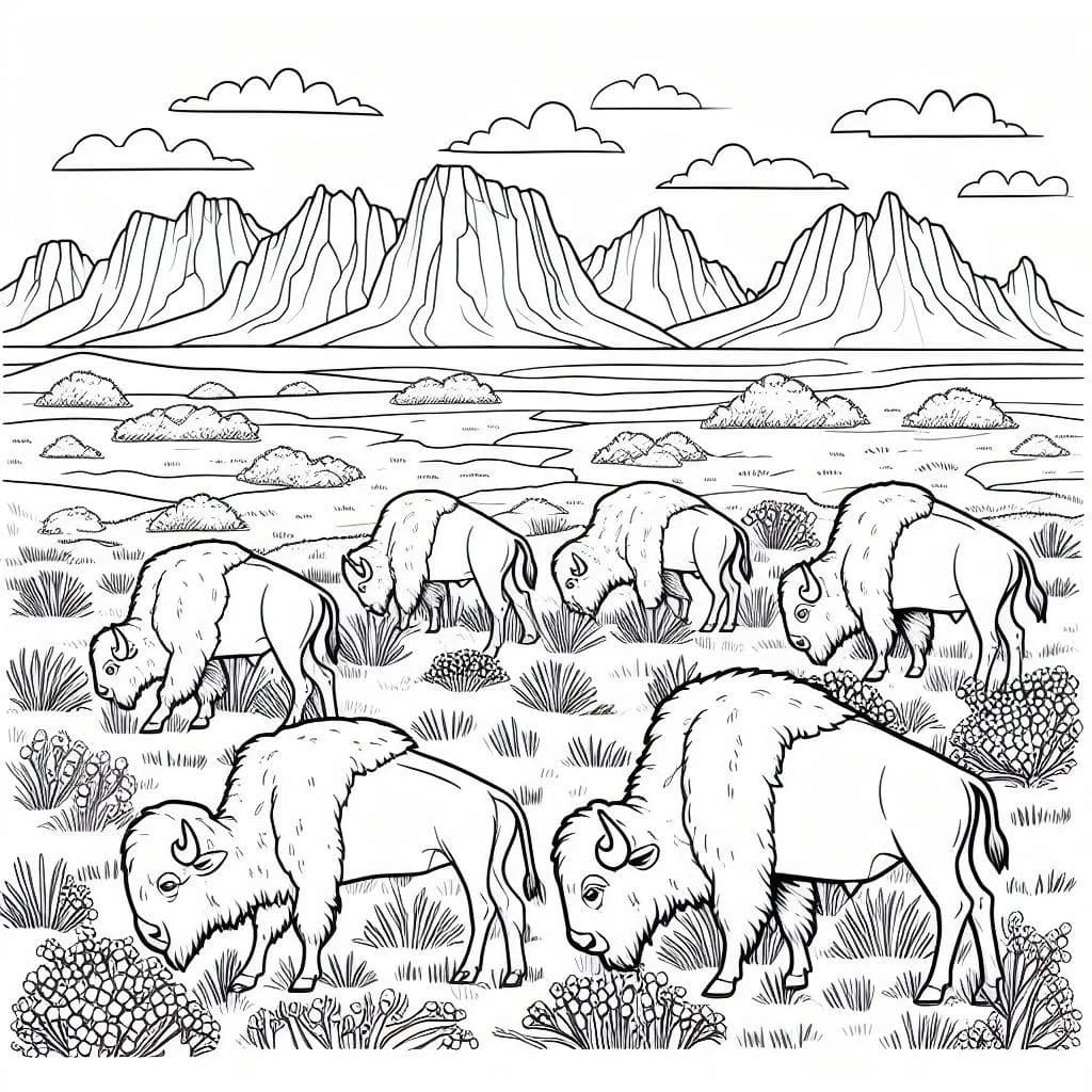 Coloriage Dessinez Savane basique à imprimer
