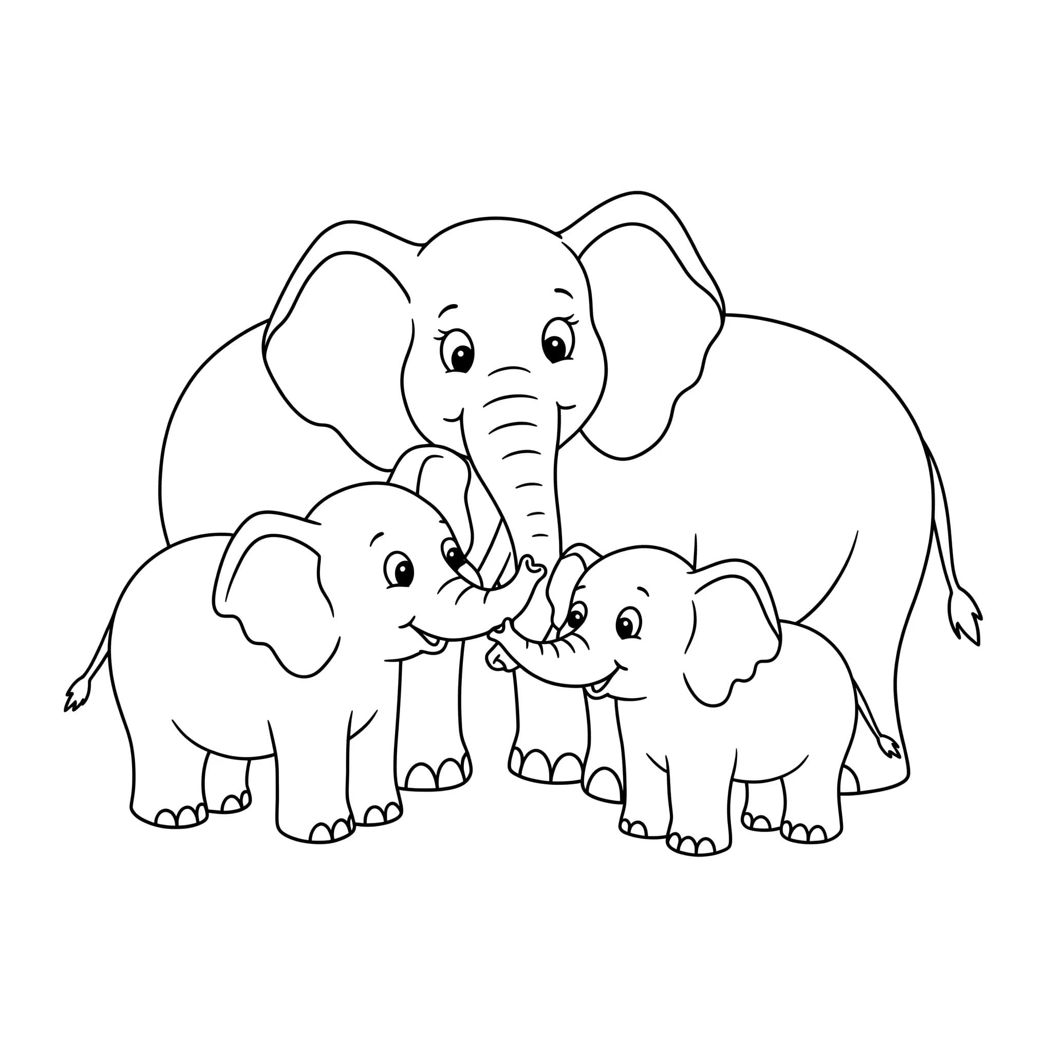 Coloriage Dessinez Savane gratuit pour enfants à imprimer