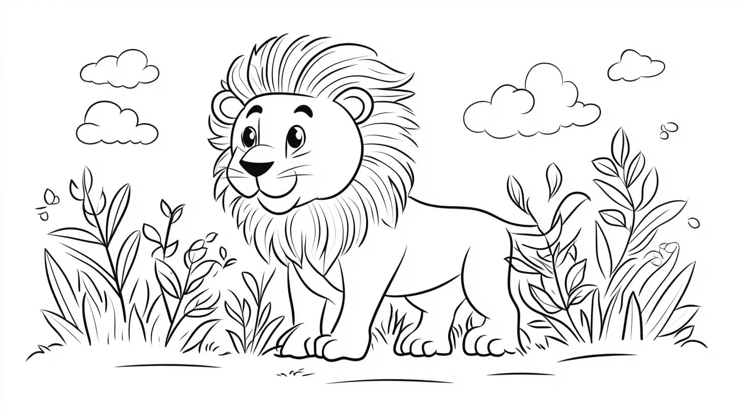 Coloriage Dessinez Savane gratuite à imprimer