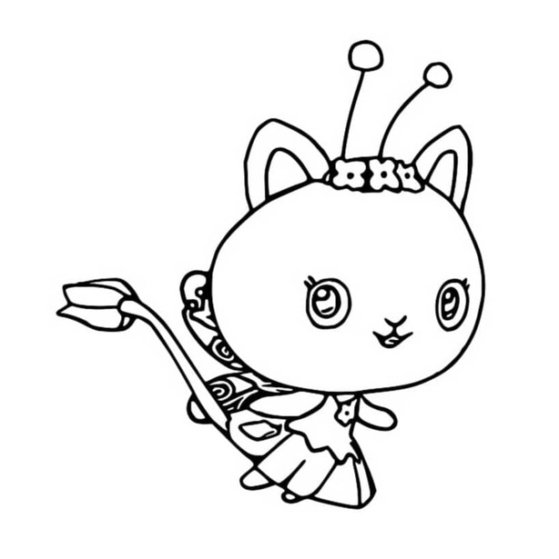 Coloriage Gabby Chat gratuit pour les enfants