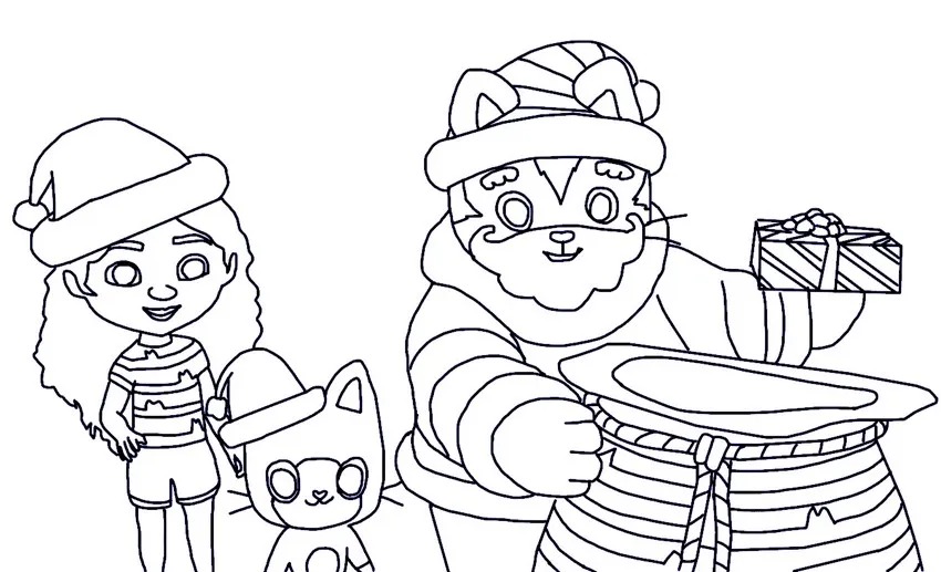 Coloriage Gabby Chat imprimable gratuite pour enfants
