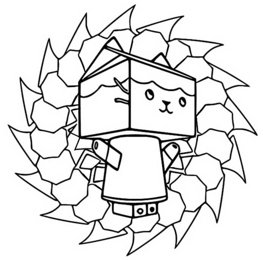 Coloriage Gabby Chat pour les enfants