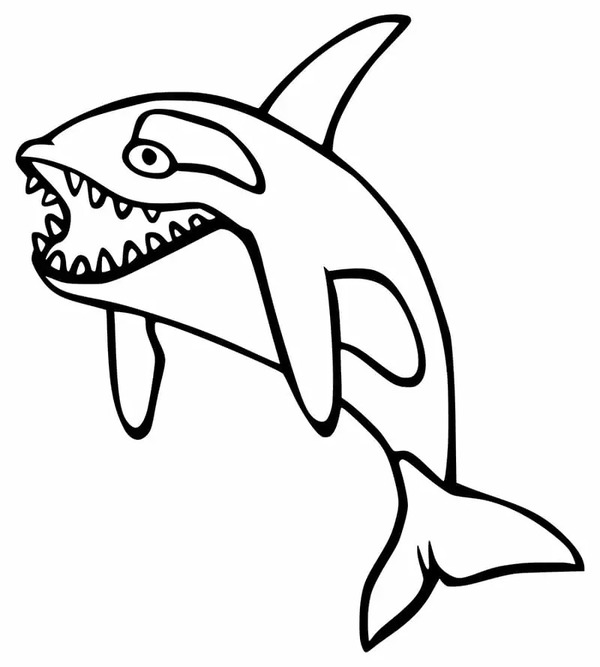 Coloriage Gratuite Orque à imprimer