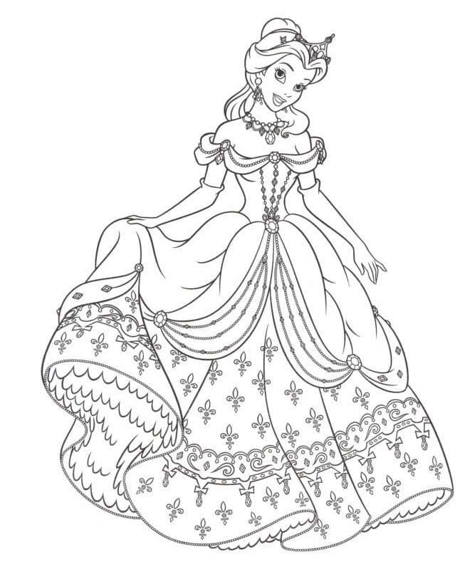 Coloriage Image Barbie Princesse sympa