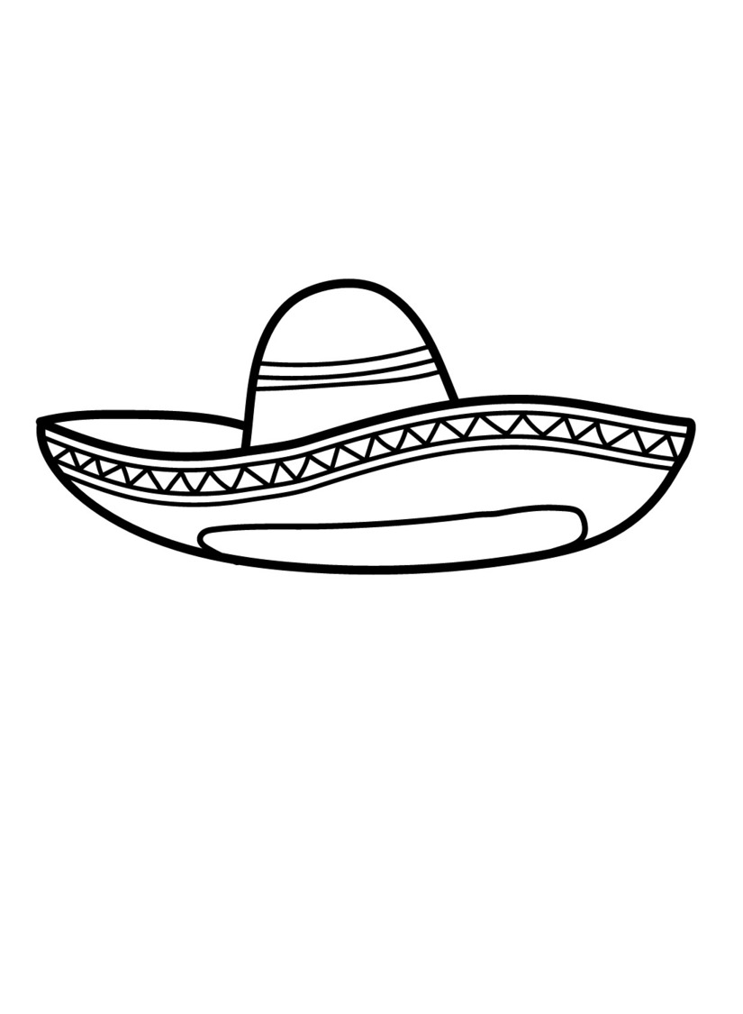 Coloriage Image Chapeau basique