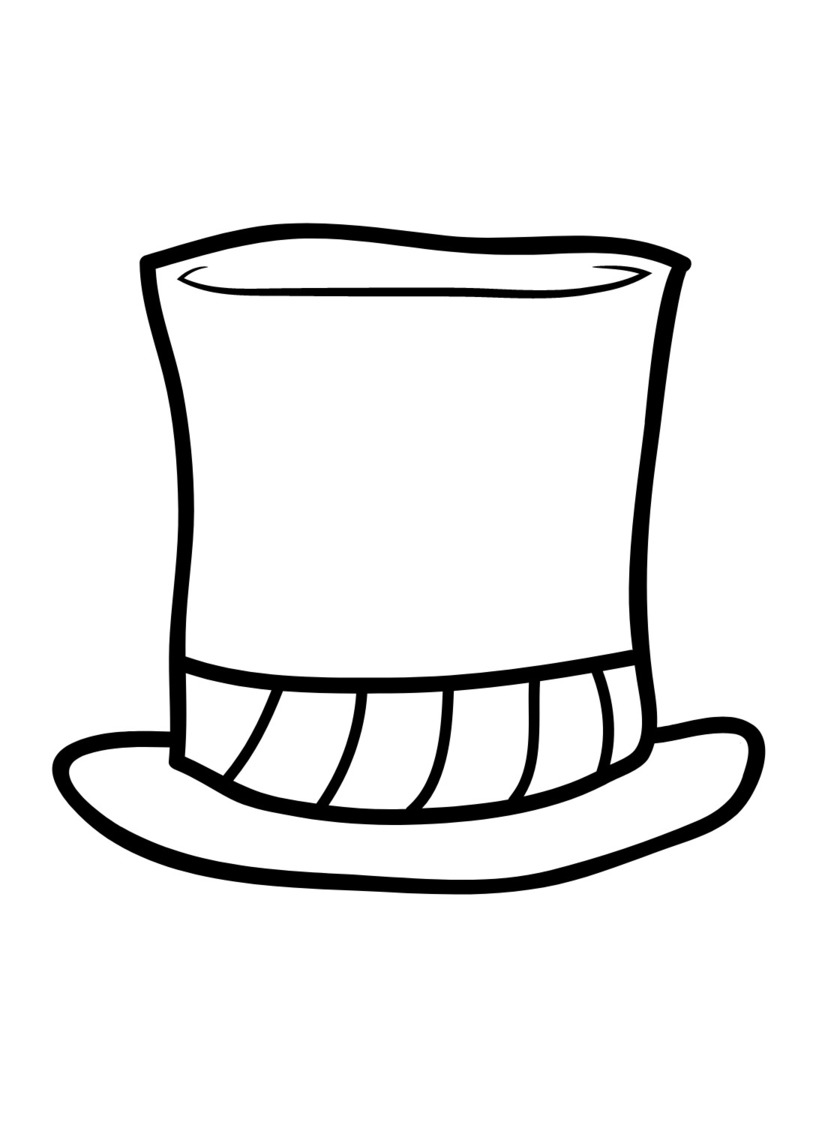 Coloriage Image Chapeau chez enfants