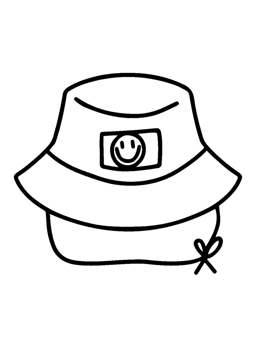 Coloriage Image Chapeau gratuit