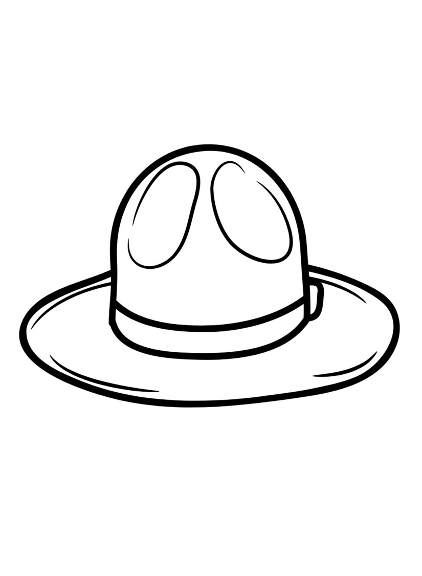 Coloriage Image Chapeau imprimable